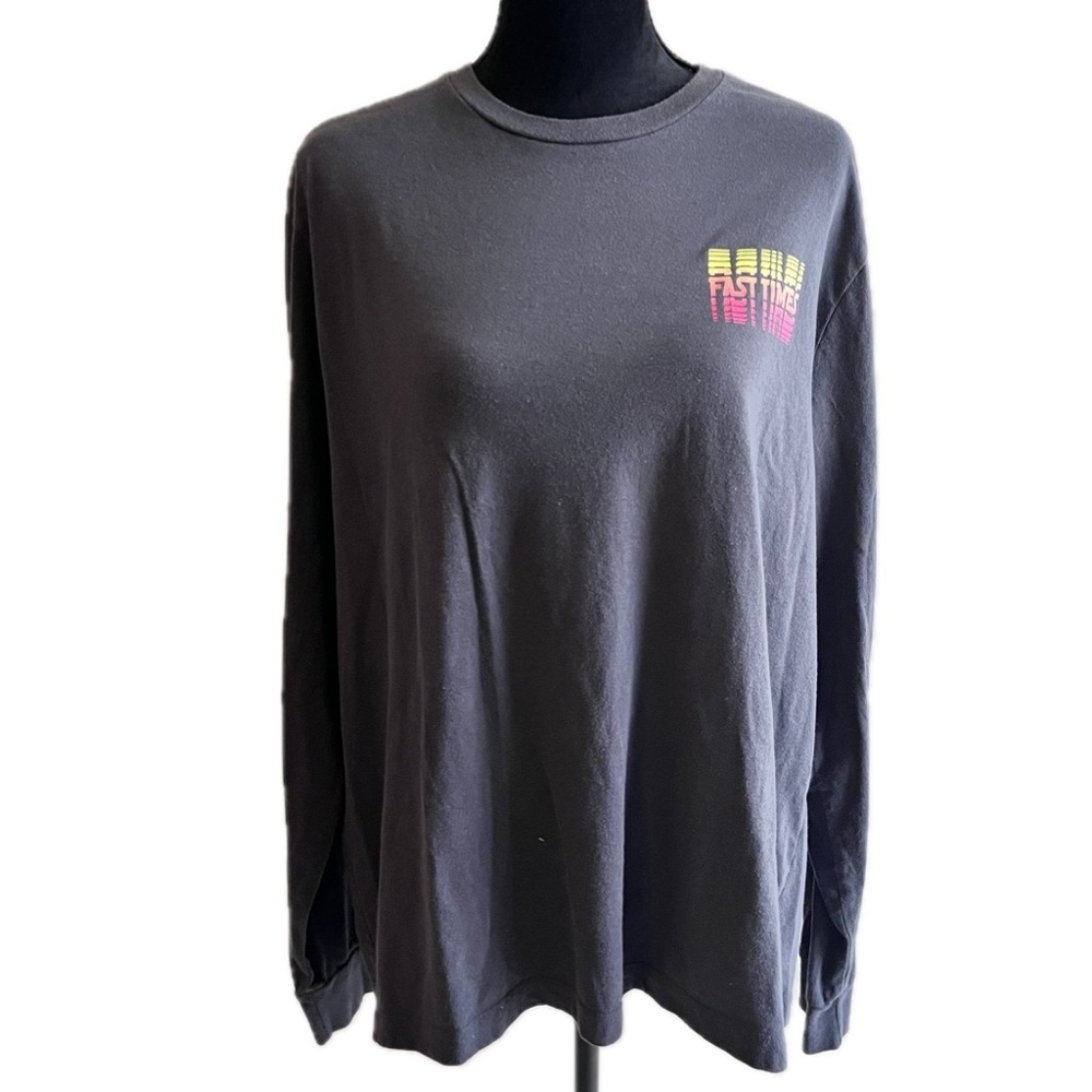 CABANA by Crown Ivy "Fast Times" Retro Inspired Long Sleeve Graphic T-Shirt SzXL